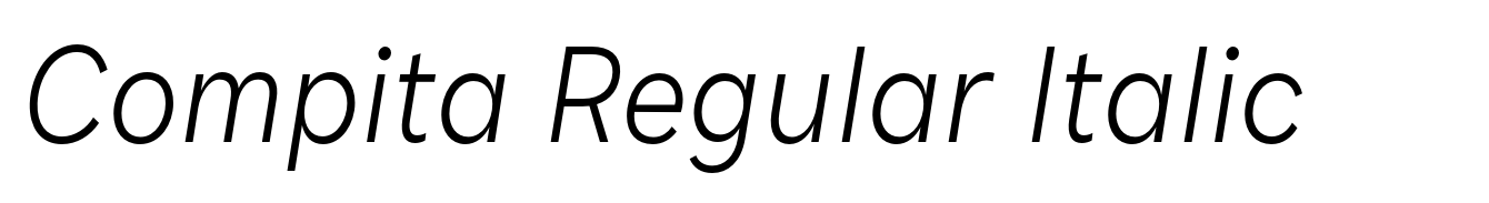 Compita Regular Italic
